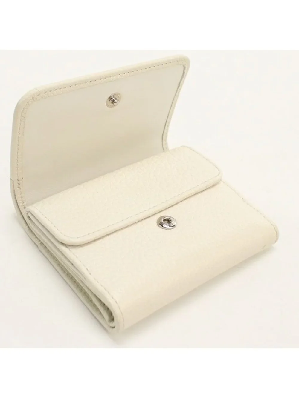 Prada Vitello Daino Leather Trifold Wallet Calfskin